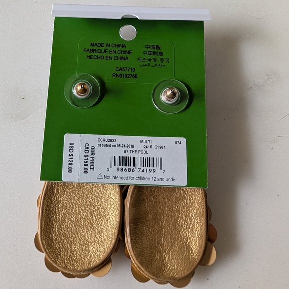 NWT New Kate Spade By The Pool Pineapple Statement Studs Earrings - Picture 2 of 4